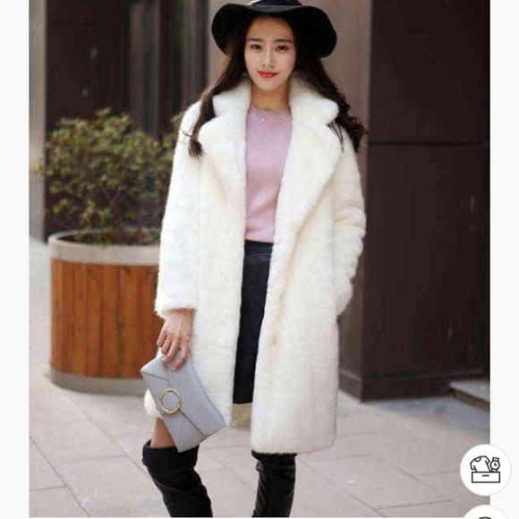 White furry jacket - Picture 2 of 10